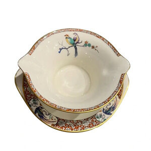 Haviland Sauce Boat Double Spout Bird Pattern